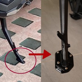 ZEXDDI Motorcycle CNC Accessories Fit For R1300GS R 1300 GS R 1300GS 2024 + Aluminum Kickstand Foot Enlarger Side Stand Extension Pad