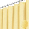 BTTN Fabric Shower Curtain, Linen Textured Heavy Duty Polyester Cloth
