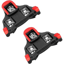 JZUNHN 2pcs Fixed Cleats for Road Bike SPD-SL Pedal, Compatible with Shimano Road Bikes, Red