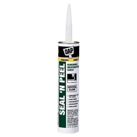 Dap 18354 Seal 'N Peel Removable Clear Caulk, 10.1-Ounce 12pk