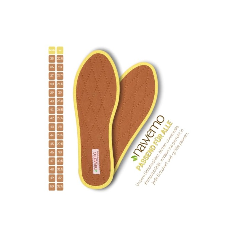 Nawemo® Coffee Grounds Insoles, Pack of 3, Breathable Against Sweaty