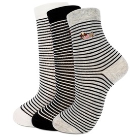 Anicy 3 Pairs of Dachshund Socks Girls 35-38 Striped Socks Women Funny Striped Socks Decoration Gifts for Dog Owners, Socks Birthday Gift for Dog Lovers