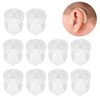 10Pcs Silicone Eartips Double Layer Washable Design Antistatic Detachable Earbud