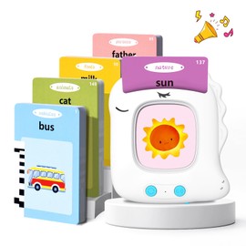 Talking Flash Cards Preschool Learning Resources Toddler Sensory Toys for Autism Educational Montessori Toys with 224 Words for 2 3 4 5 6 Year Old Baby Boys Interactive Gifts For Kids Age 2-6