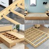 LIKERAINY Centre Support Bed Connector Bed Fitting Wooden Beam Suspension