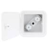 RecPro RV White Exterior Shower Box with Hot & Cold