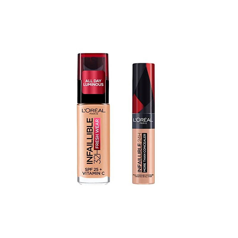L'Oreal Paris Kit base de maquillaje Infalible 200 + corrector