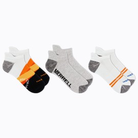 Merrell Unisex-Adult's Recycled Everyday Socks-3 Pair Pack-Repreve Mesh, Low Cut Tab-Black Hike On, S/M (Men's 5-8.5 / Women's 5-9.5)
