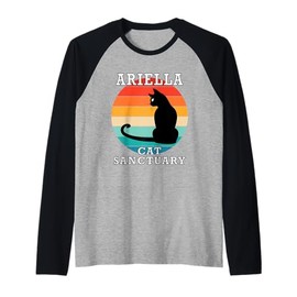 Ariella Cat Sanctuary Group Family Reunion Name Raglan Baseball Tee
