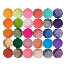 Juvia's Place Culture Eyeshadow Palette, 30 West African Inspired Bold Shades - Yellow, Greens, Purple, Chromatic, Glitters