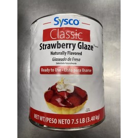 Sysco Classic Strawberry Glaze 7.5 Lbs~Naturally Flavored,Ready To Use, BB.04/26