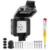 Vonsera Outdoor Socket Waterproof IP66, 1-Way Outdoor Socket Waterproof with
