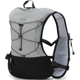 Lightweight Running Vest for Women & Men Hydration Backpack Pack with 1.5L Water Bladder Bag Running Gear Accessories for Hiking Marathon Trail Cycling (Light Grey)