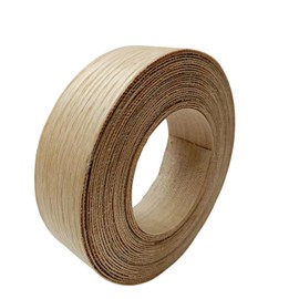 Real Red Oak 1-1/2 inch ×26ft Wood Veneer Edge Banding Roll,Pre-glued Iron On Wood Veneer Edging-Backed with Hot Melt Adhesive-Flexible Wood Veneer Edgebanding for Furniture Restoration