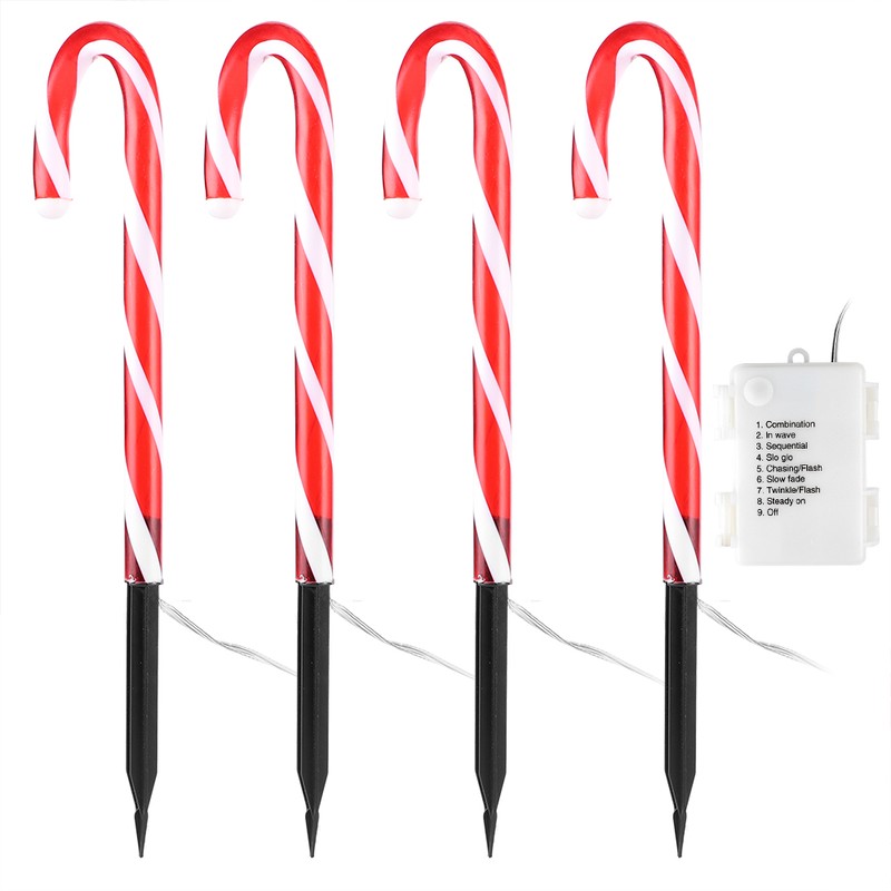LED Walking Stick Lamp Ground Spike Lamp Christmas Decoration for