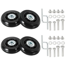 PATIKIL Replacement Luggage Suitcase Wheels Repair Kit, 60mmx18mm Wear-Resistant & Mute Swivel Caster Wheels