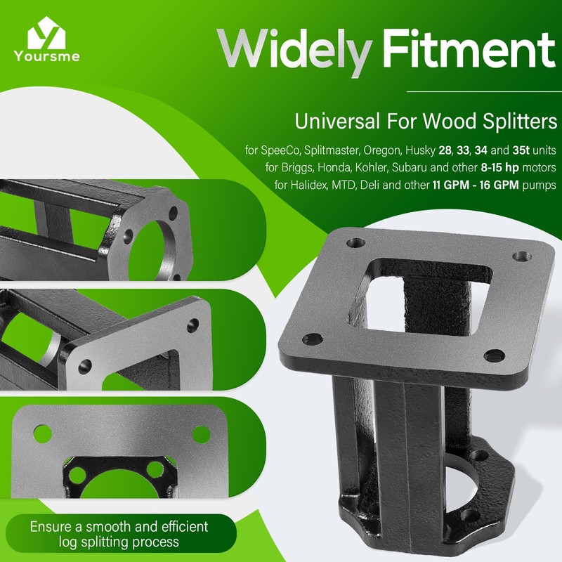31-272 Log Splitter Pump Mount for Hydraulic Log Splitter 8hp-15hp,