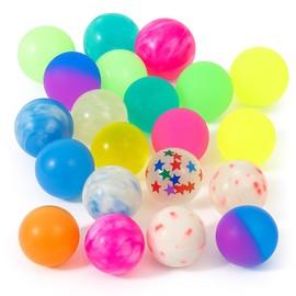 Demarsen Pack of 25 Bouncy Balls 25 mm for Children Colourful Bouncy Balls Rubber Balls Bouncy Balls for Children's Birthday Party Favours Rewards in the Classroom