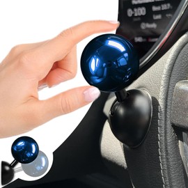 Electroplating Car Joystick Push Start Button Cover, Metal Push to Start Accessories, Car Starter Engine Start Stop Button Cover, Cool Car Accessories Interior Decor Push to Start Button Rocker,（Blue）