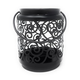Yankee Candle Black Metal Scroll Votive Holder Lantern - Perfect for Votives, Tea Lights, and Mini Candles