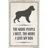 The More People I Meet, The More I Love My Dog Poster