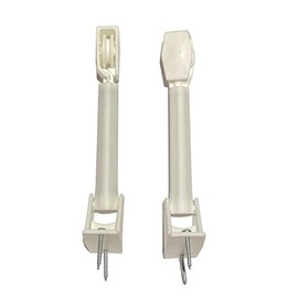 Amazing Drapery Hardware spring loaded cord tensioner for cord loops and draperies, white, 2 pack, with screws