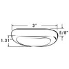 Manufacturers' Select ITC RV/Marine LED Courtesy Light - Oblong Light