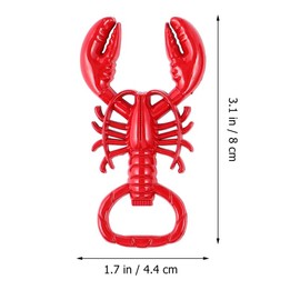 HOMSFOU Crawfish Bottle Opener with Decorative Crayfish Design Compact Zinc Alloy Cap Lifter for Home Kitchen Bar Use Easy Grip Beer Lid Opener Tool