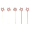 DARO DEKO Wooden Flower Stake Pink Flower Stake 7 x