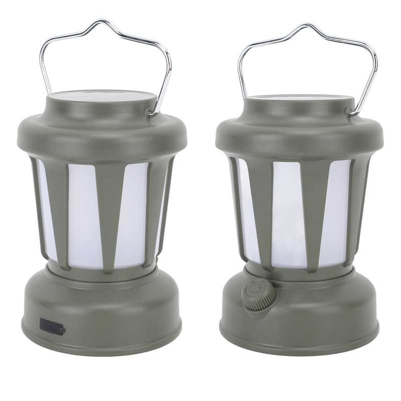 Camping Lantern Solar Powered USB Rechargeable Stepless Dimmable Retro Style