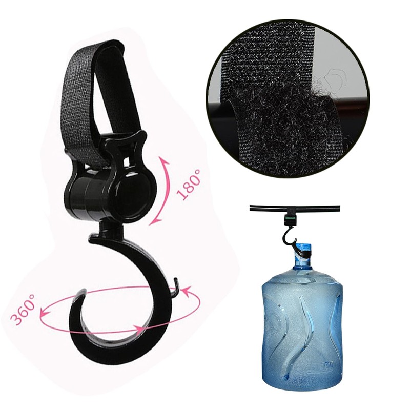4 Pcs Baby Stroller Hooks, Walker Hook Hanging, Multipurpose 360°