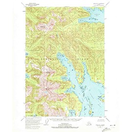 YellowMaps Sitka B 1 AK topo map, 1:63360 Scale, 15 X 15 Minute, Historical, 1951, Updated 1972, 20.9 x 17 in - Polypropylene
