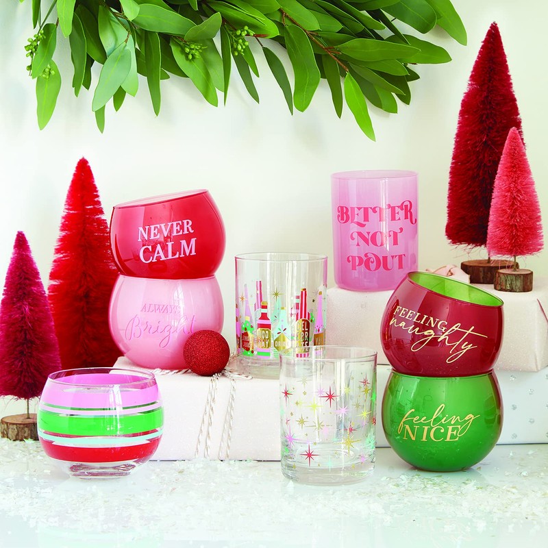 Slant Collections Holiday - Vaso de cóctel doble de estilo