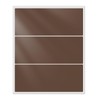 YIKIADA Brown Rectangular Sticky Sticker 4 x 2 Inch Colour