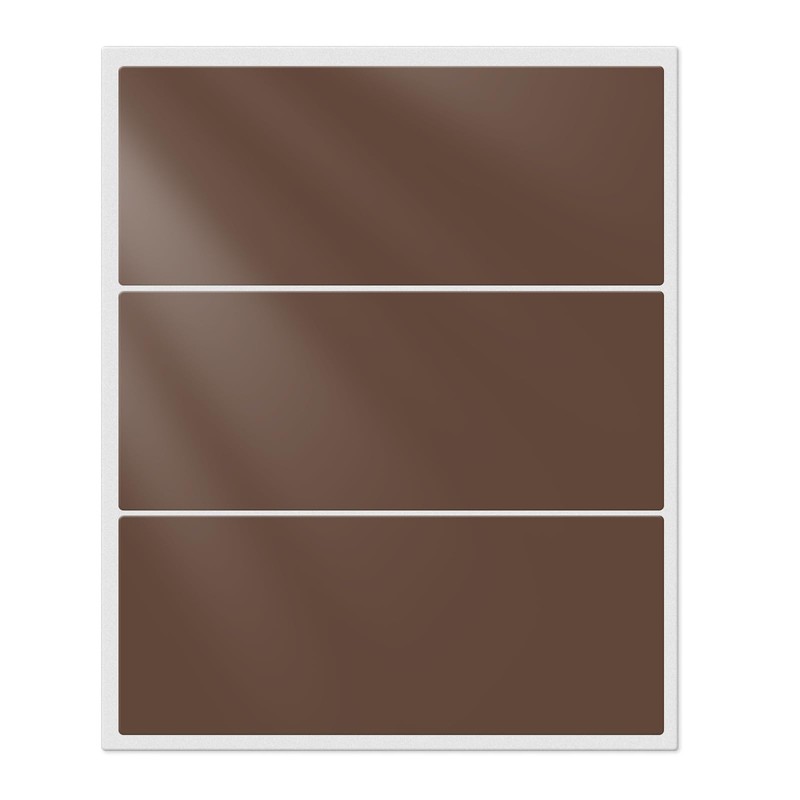 YIKIADA Brown Rectangular Sticky Sticker 4 x 2 Inch Colour