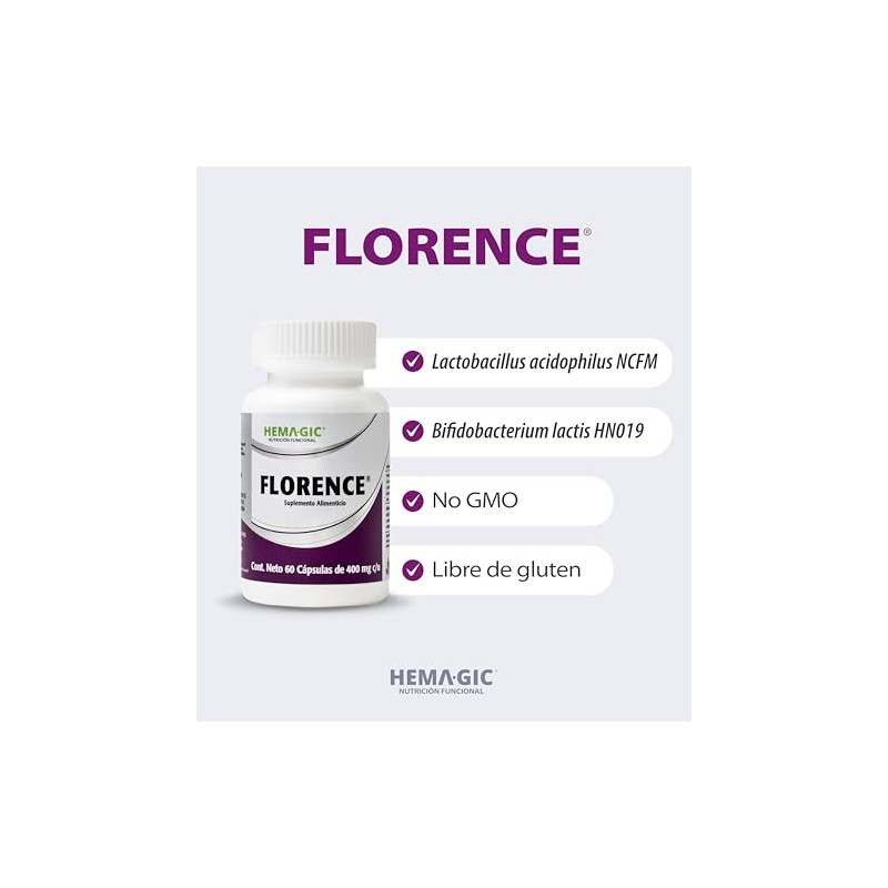 Florence Probióticos - Suplemento Alimenticio Bifidobacterium