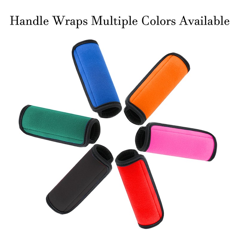 2 Pack Luggage Handle Wraps for Suitcase, Bright Color Comfort