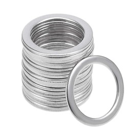 sourcing map Pack of 20 Washers for Screw Bolts 10.5 mm x 14 mm x 0.8 mm 304 Stainless Steel