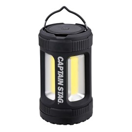 Captain Stag UK-4055 God of Thunder COB Lantern, 4 Adjustable Levels, Brightness 1,000 Lumens, Continuous Lighting Approx. 8 Hours (High), Continuous Lighting Approx. 200 Hours (Low)