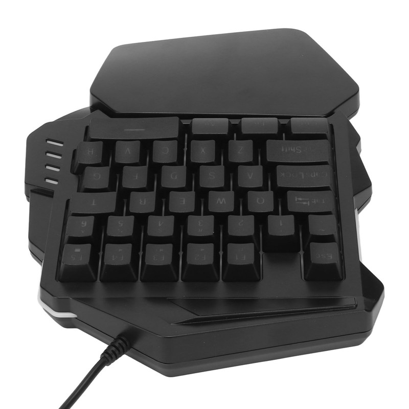 One Handed Gaming Keyboard RGB Backlight 35 Keys Ergonomic Portable