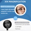 saiggnyy 6" 30X Magnifying Mirror with Light Suction Cup,Led Close