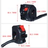 HANSWD 7/8" 22mm Motorcycle Handle Switch Combination Horn Switch Steering