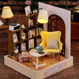 Wizardi Leisurely Moment Dollhouse Kit - Miniature Wizardi Roombox Kit