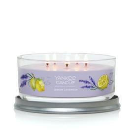 Yankee Candle Lemon Lavender Scented, Signature 12oz Medium Tumbler 5-Wick Candle, Over 16 Hours of Burn Time