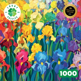 Lucky Puzzles - Rainbow of The Iris - 1000 Piece Jigsaw Puzzle for Adults | Unique and Challenging Puzzle | Perfect for Relaxation & Brain Teasers Artwork Puzzle
