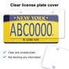 Aootf License Plate Covers- Clear Flat License Plate Protector, Unbreakable
