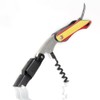 Qpractiko - Two-stroke corkscrew with Teflon spiral, "Spain flag", easy