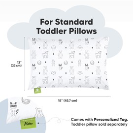 KeaBabies Toddler Pillowcase for 13X18 Pillow and 3-Pack Baby Swaddle Sleep Sacks - Toddler Pillow Case for Boy, Kids - 3-Pack Newborn Baby Swaddles 0-3 Months - Ergonomic Sleep Sacks