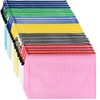 Plastic Wallets A4 Zipped Wallets- 24 Pieces Document Zip Folder
