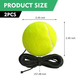 SLIMI 2 PCS Tennis Ball Garage Parking Aid, Anti-scratch Garage Parking Ball with Lanyard, Height Adjustable Parking Stopper Assistant, Universal for Most Cars, Trucks, SUVs (Green)